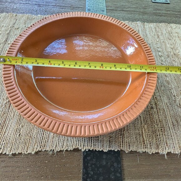 12" Terracotta Pie Plate - Made in the USA - Picture 5 of 6